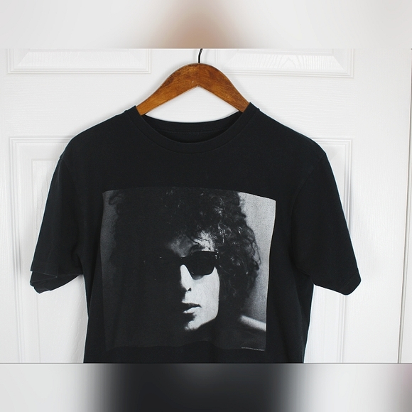 Bob Dylan M Medium Mens Black & White Tee Shirt Rock Band Music - Picture 3 of 5